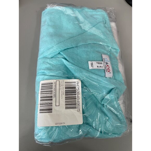 Denim and Co Reg Border Stripe Open Front Long Sleeve Cardigan Womens Small NEW - Picture 5 of 8